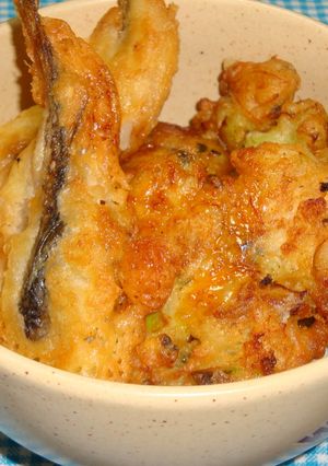 アサリのかき揚げ＆はたはたの天ぷら丼☆-レシピのメイン写真