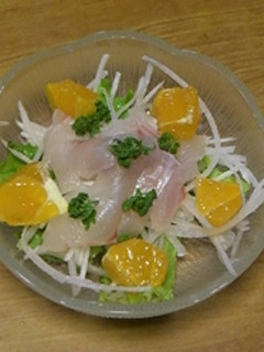 鯛と花山椒のカルパッチョ-レシピのメイン写真