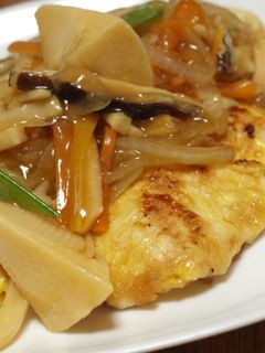 鶏胸肉で♪筍たっぷり野菜あん-レシピのメイン写真