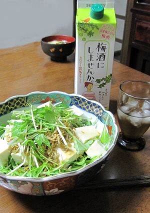 ゴマの香りシャキシャキ豆腐サラダ-レシピのメイン写真