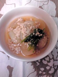 かぶの鶏そぼろあんかけ-レシピのメイン写真