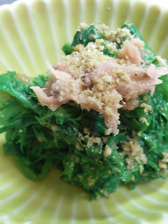 ワサビ菜とツナのゴマ和え-レシピのメイン写真