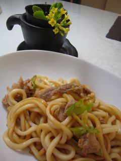 一人ランチに♪ユズ胡椒焼きうどん-レシピのメイン写真