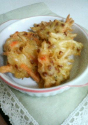 もやしと納豆のかき揚げ♪-レシピのメイン写真
