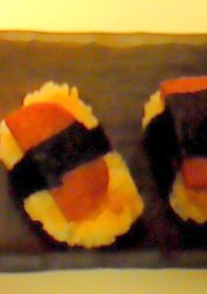 残ったスパムでおむすび♪-レシピのメイン写真