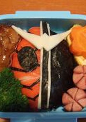 幼稚園弁当☆仮面ライダーW-レシピのメイン写真