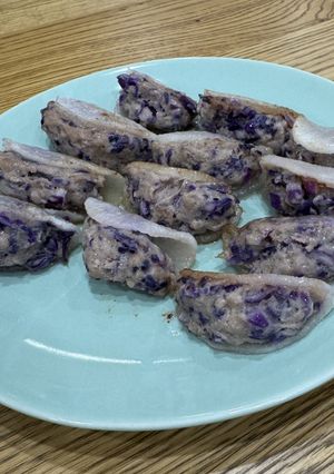 紫キャベツの大根ぎょうざ-レシピのメイン写真
