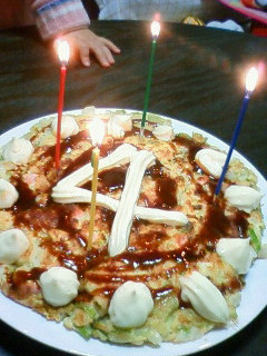 お好み焼きデコレーションケーキ♡-レシピのメイン写真