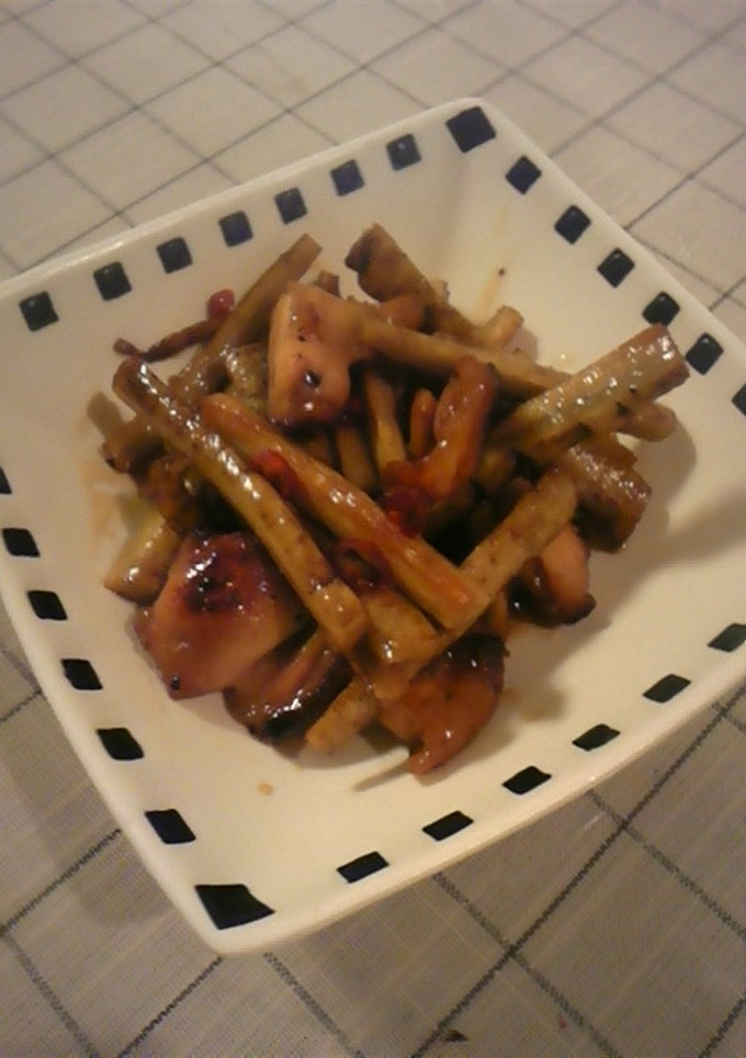☆簡単☆ごぼうと焼き鳥で　きんぴら風-レシピのメイン写真