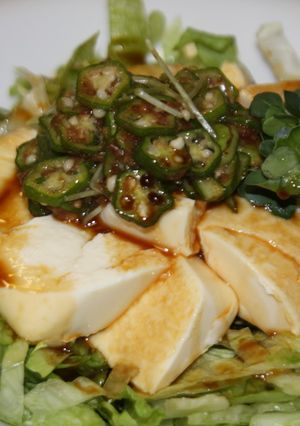 ◎ネバネバおくらとお豆腐のサラダ◎-レシピのメイン写真