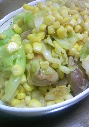 ご飯が進む！鶏キャベツのバター醤油炒め-レシピのメイン写真