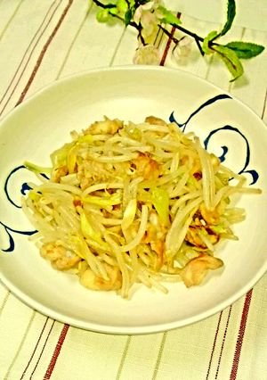 鶏軟骨ともやしの柚子こしょう炒め和え-レシピのメイン写真