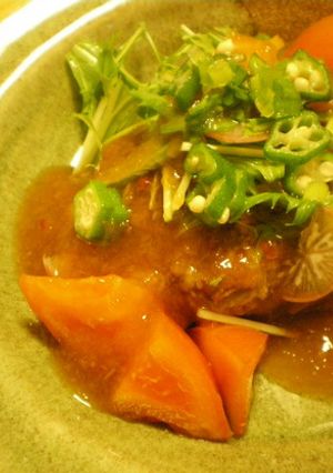 野菜いっぱいのせ♪和風おろしハンバーグ-レシピのメイン写真