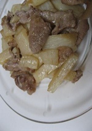 豚肉と山芋のサッパリコク炒め-レシピのメイン写真