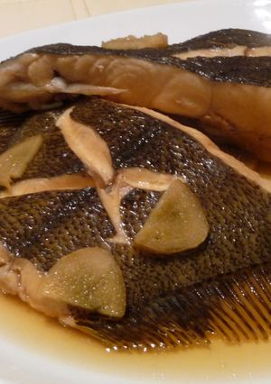 白身ぷりっぷりっ！平目の煮つけ薄味気味で-レシピのメイン写真