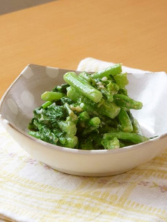 塩麹でかき菜の胡麻和え-レシピのメイン写真
