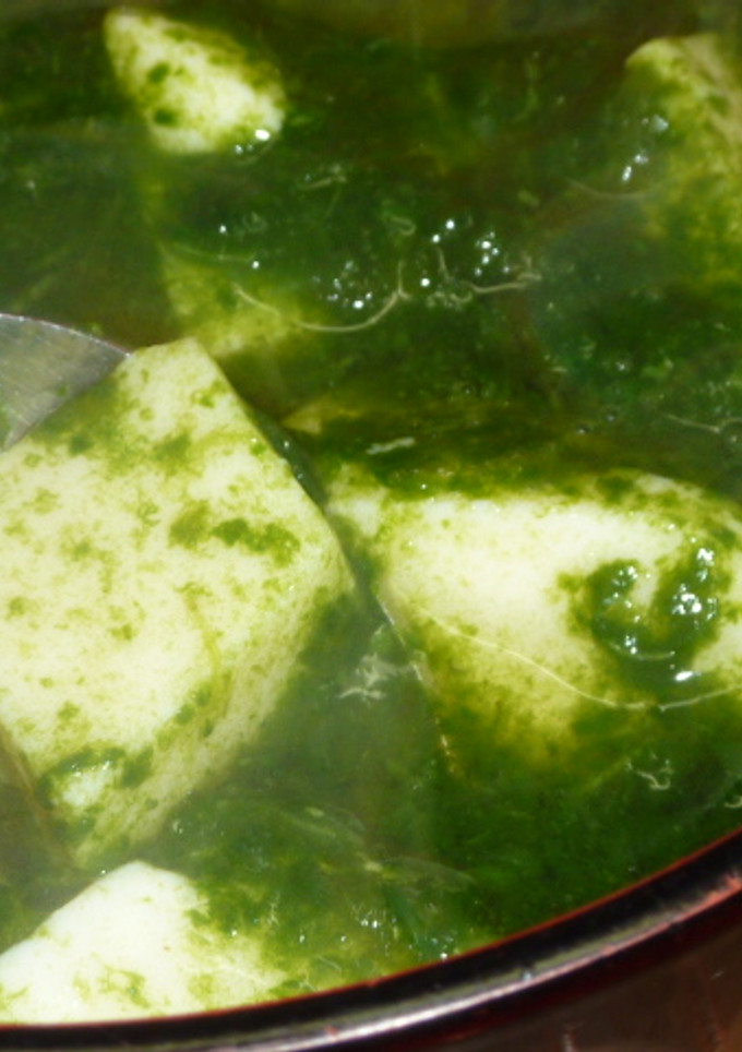 ほうれん草と豆腐のとろろ汁☆-レシピのメイン写真