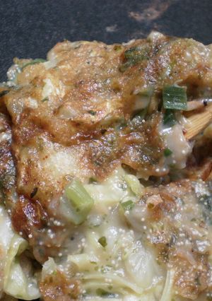 簡単★餅入りめんたいもんじゃ焼き-レシピのメイン写真