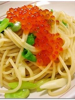 そら豆とイクラの和風パスタ-レシピのメイン写真