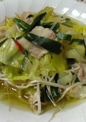 春キャベツで豚バラのサッと煮-レシピのメイン写真
