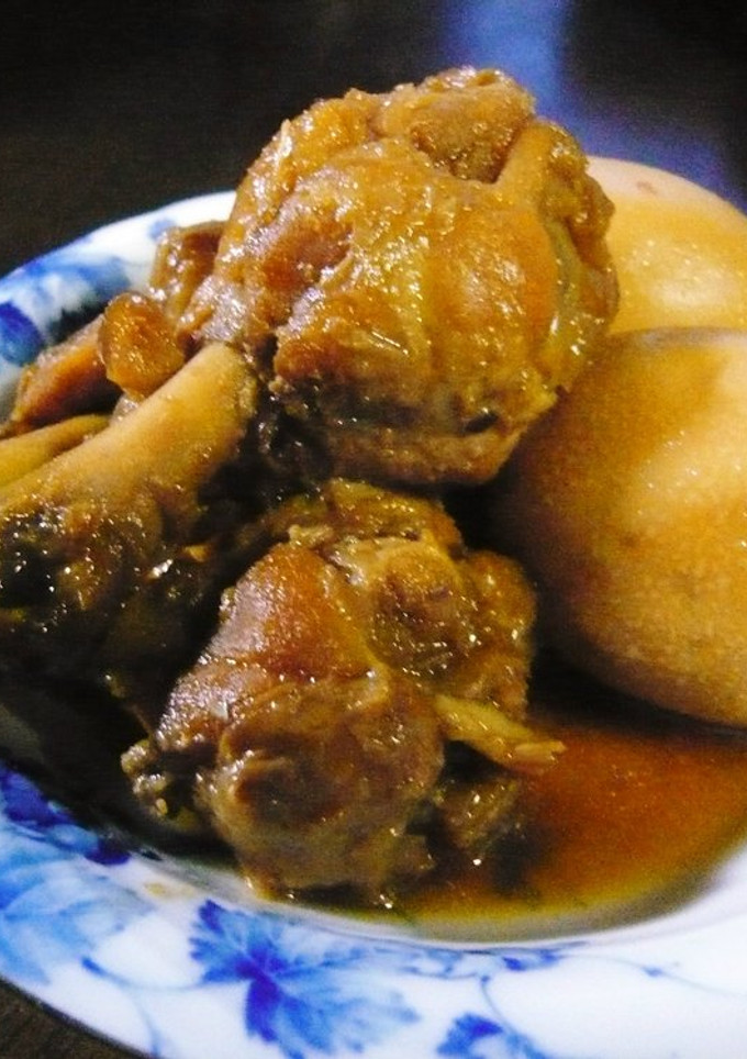 簡単おかず！手羽元とゆで卵の熟味酢煮-レシピのメイン写真