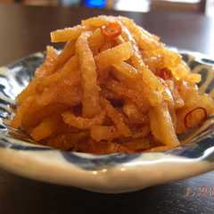 A picture of 大根のゴマバタきんぴら.