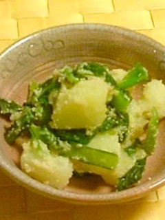 ポテトと小松菜の明太子炒め-レシピのメイン写真