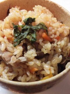 ☆大葉にんにく醤油で炊き込みご飯-レシピのメイン写真