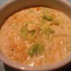 รูปของ 牛乳×カップ麺＝シチューラーメン♪