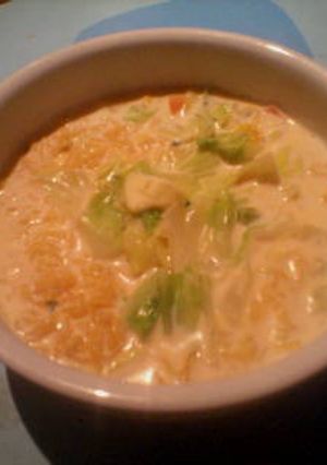 牛乳×カップ麺＝シチューラーメン♪-レシピのメイン写真
