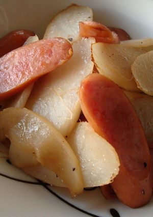 うどとウインナーの炒め物-レシピのメイン写真