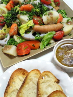 バーニャカウダ風*たっぷり温野菜サラダ♪-レシピのメイン写真