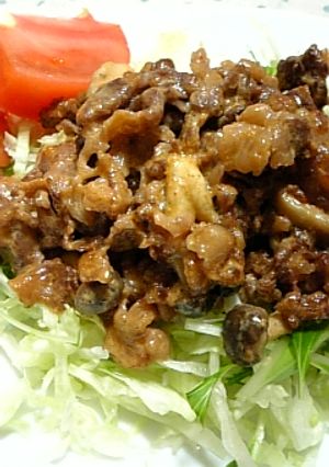 牛肉としめじのＷ味噌マヨ炒め-レシピのメイン写真