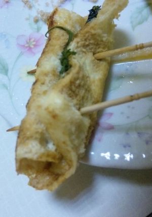 簡単油揚げの大葉まき②-レシピのメイン写真