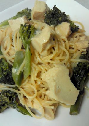 高野豆腐のクリームパスタ-レシピのメイン写真