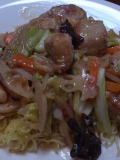 豚肉の酸っぱあんかけ焼きそば-レシピのメイン写真
