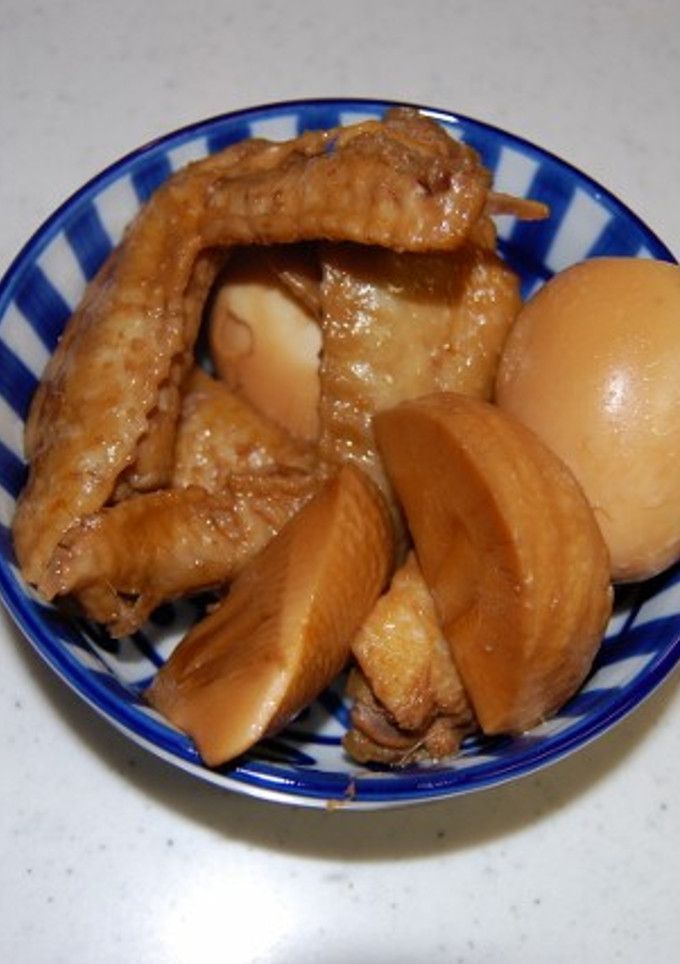 手羽先とゆで卵の酢っぱ煮-レシピのメイン写真