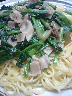 ほうれん草とベーコンのパスタ-レシピのメイン写真