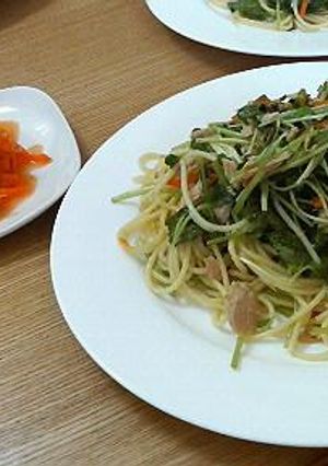 三つ葉とツナのスパゲティゆずこしょう風味-レシピのメイン写真