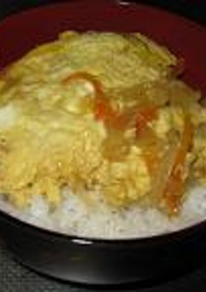 肉じゃがの汁で作る野菜とじ丼-レシピのメイン写真