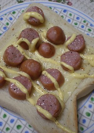 ★簡単！チーズソーセージトースト★-レシピのメイン写真