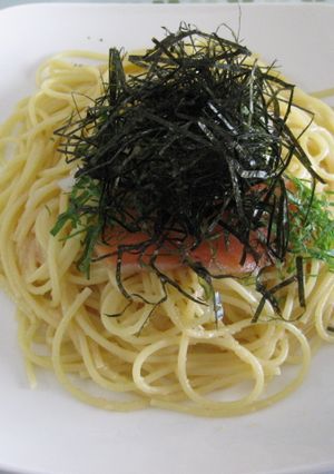 手巻き寿司の残りで作る！タラコパスタ-レシピのメイン写真