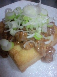 ☆厚揚げ&納豆☆-レシピのメイン写真