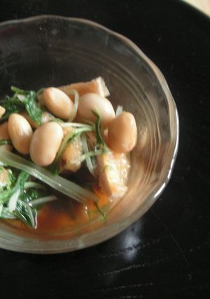 水菜と大豆のおひたし-レシピのメイン写真