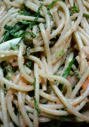 薬味たっぷりオトナの明太子パスタ-レシピのメイン写真