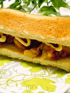 冷凍唐揚げで♪簡単チキンサンド♪-レシピのメイン写真