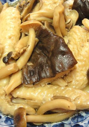 【圧力鍋】手羽先ときのこのさっぱり煮-レシピのメイン写真