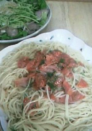 ディルで幸せ★スモークサーモンの冷製パスタ-レシピのメイン写真