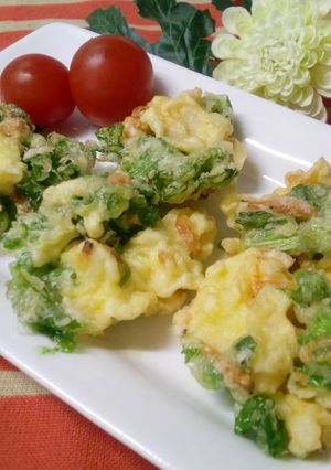✿はんぺんと菜の花の春色揚げ✿-レシピのメイン写真