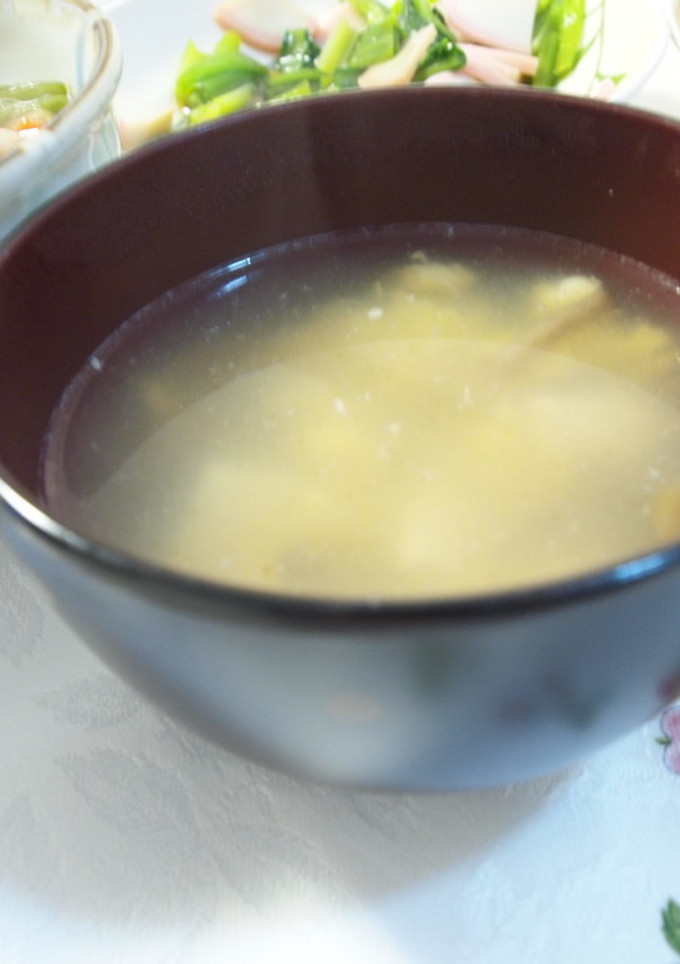 。*なめことささみのスープ*。-レシピのメイン写真